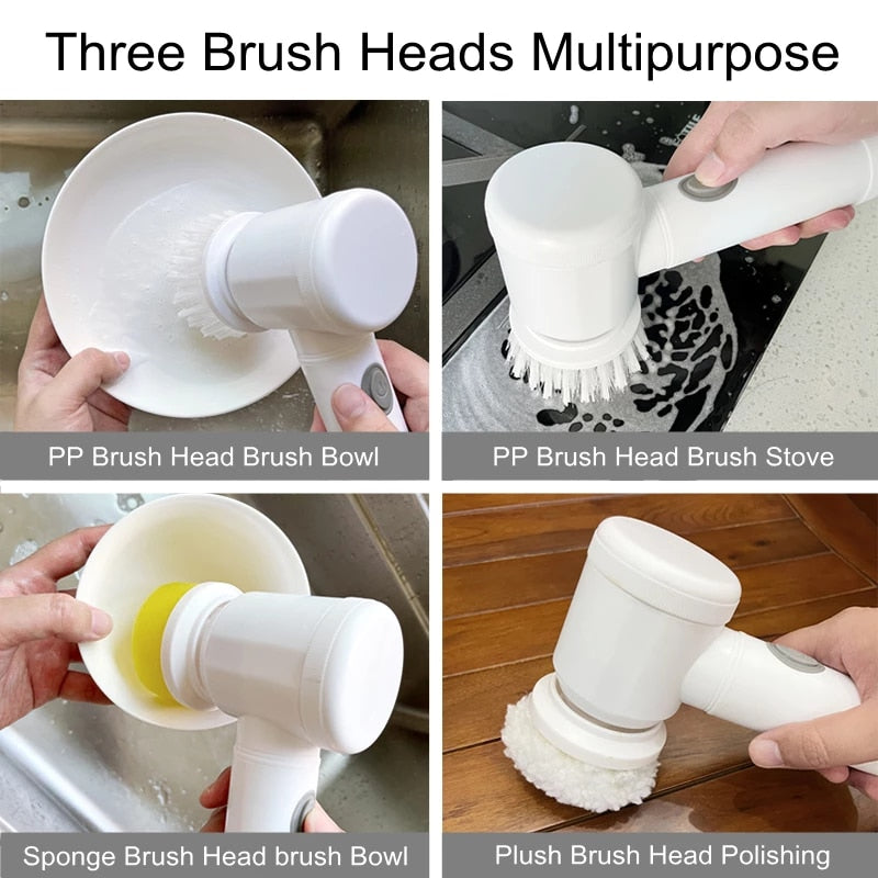 5-in-1 Magic cleaning brush Electric Brush – Ware House Official